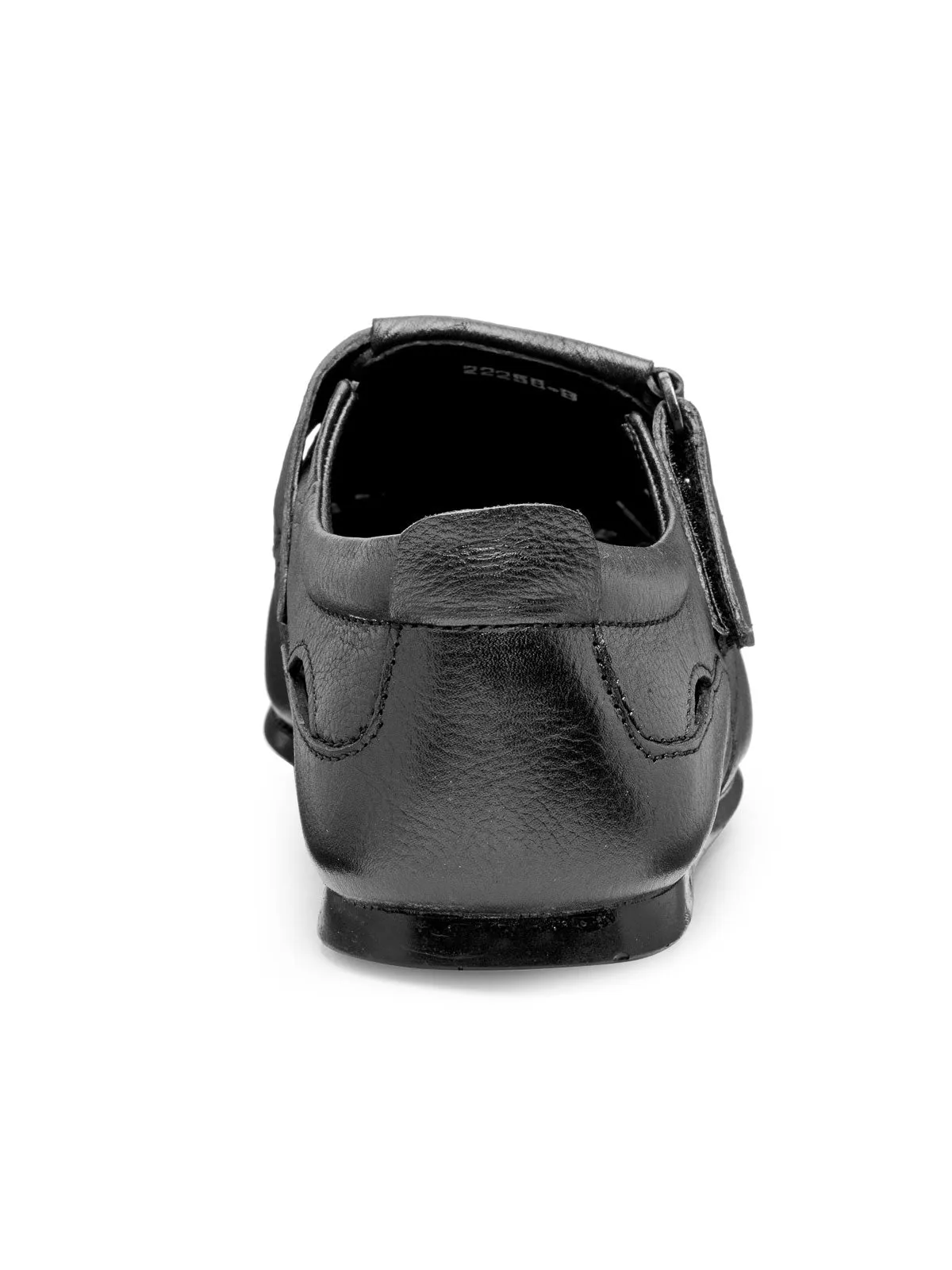 Teakwood Leather Men's Black Slipper & Sandals Footwear