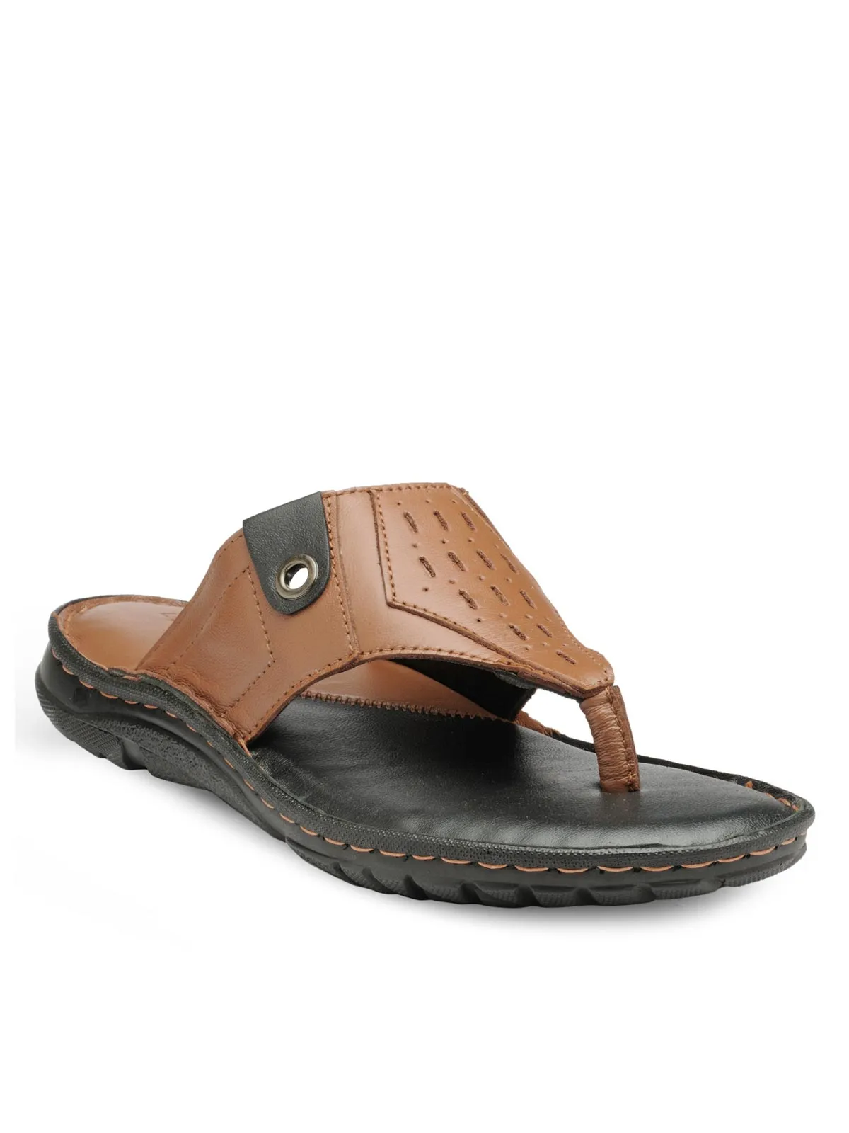 Teakwood Men's Leather Outdoor Slippers & Sandals Footwear