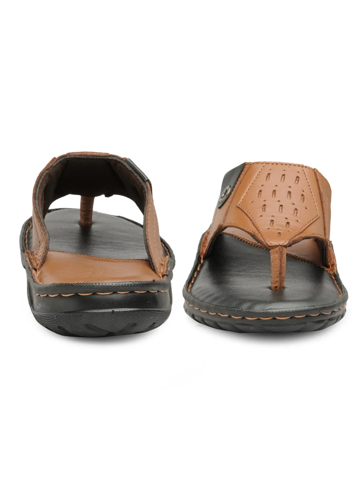 Teakwood Men's Leather Outdoor Slippers & Sandals Footwear