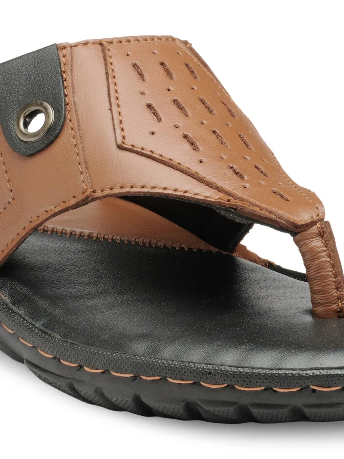 Teakwood Men's Leather Outdoor Slippers & Sandals Footwear