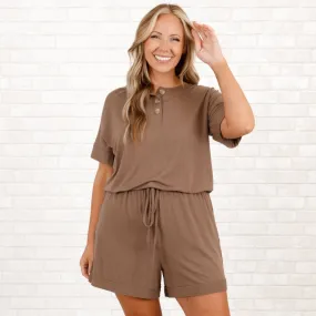 The Best Attitude Romper, Mocha