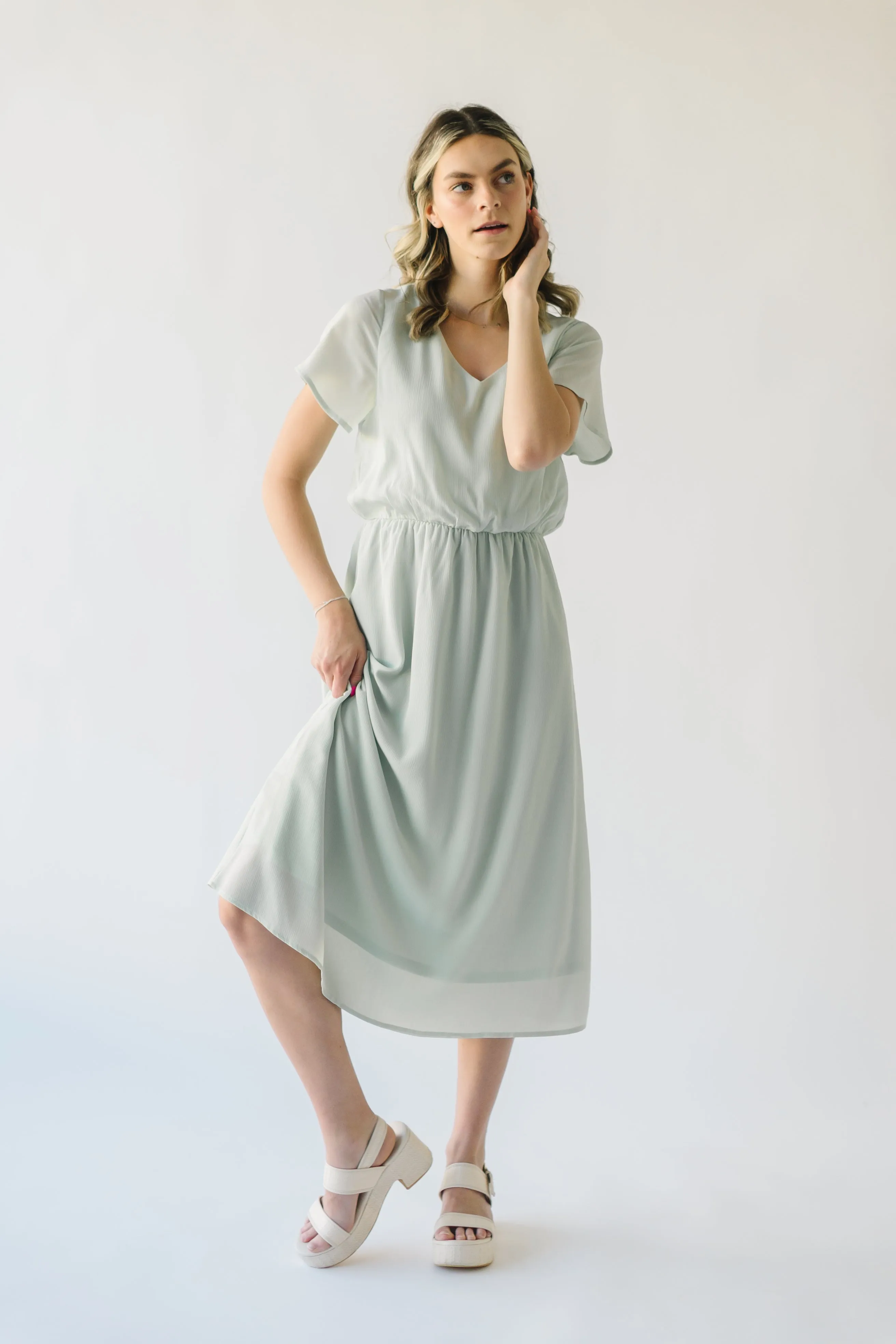 The Derby Dress in Sage