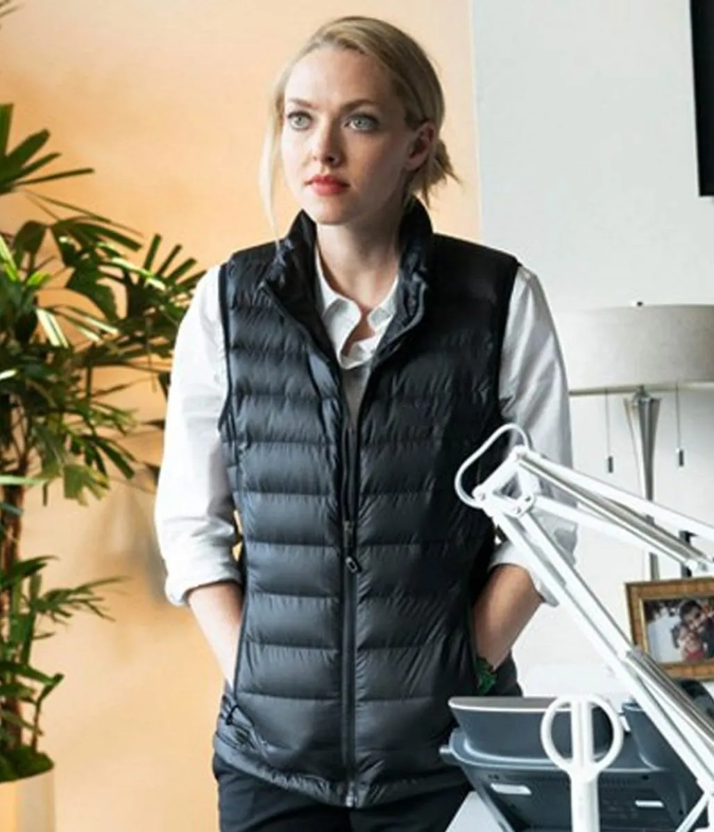 The Dropout Amanda Seyfried Down Black Vest