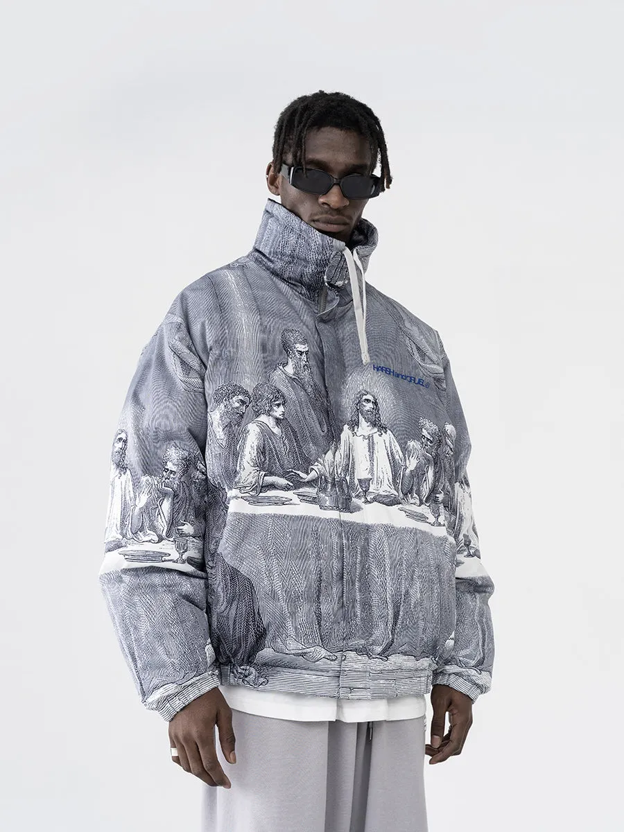 The Last Supper Down Full Print Jacket