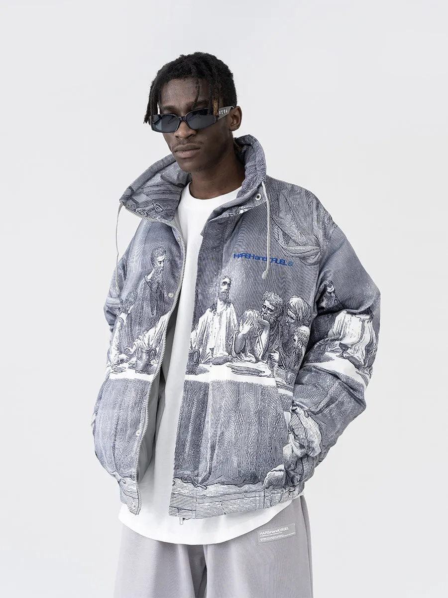 The Last Supper Down Full Print Jacket