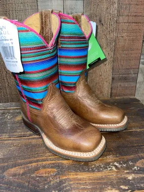 Tin Haul Kids Serape Llama Queen Sole Cowgirl Boot