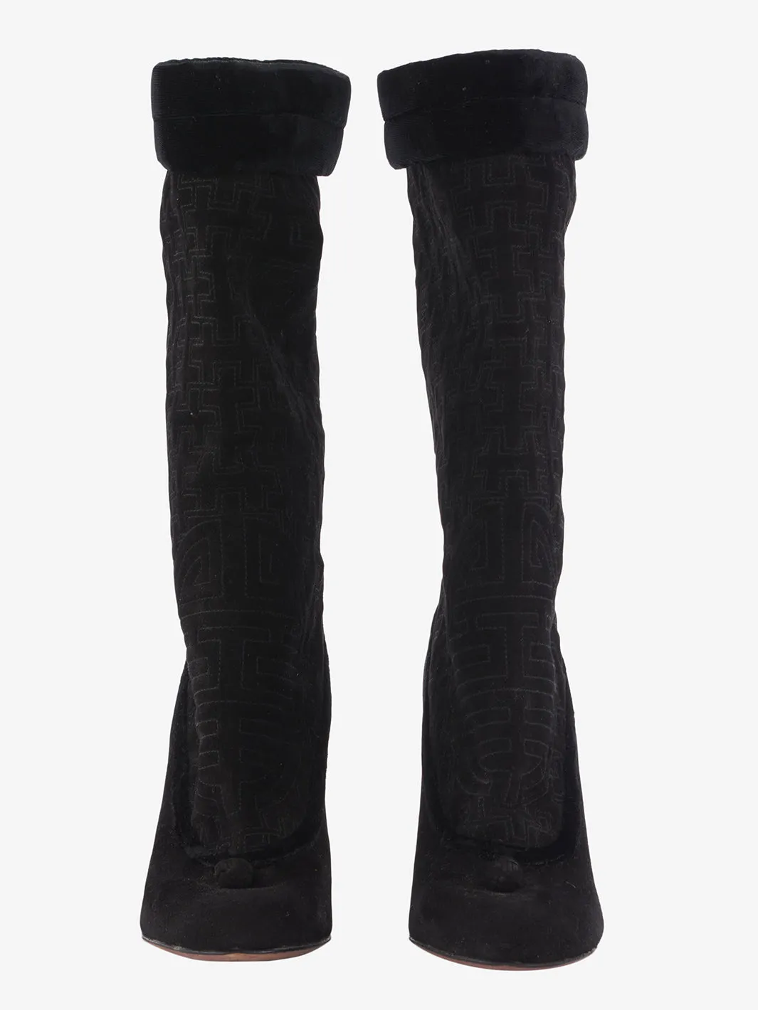 Tom Ford for Yves Saint Laurent black suede wedge boot