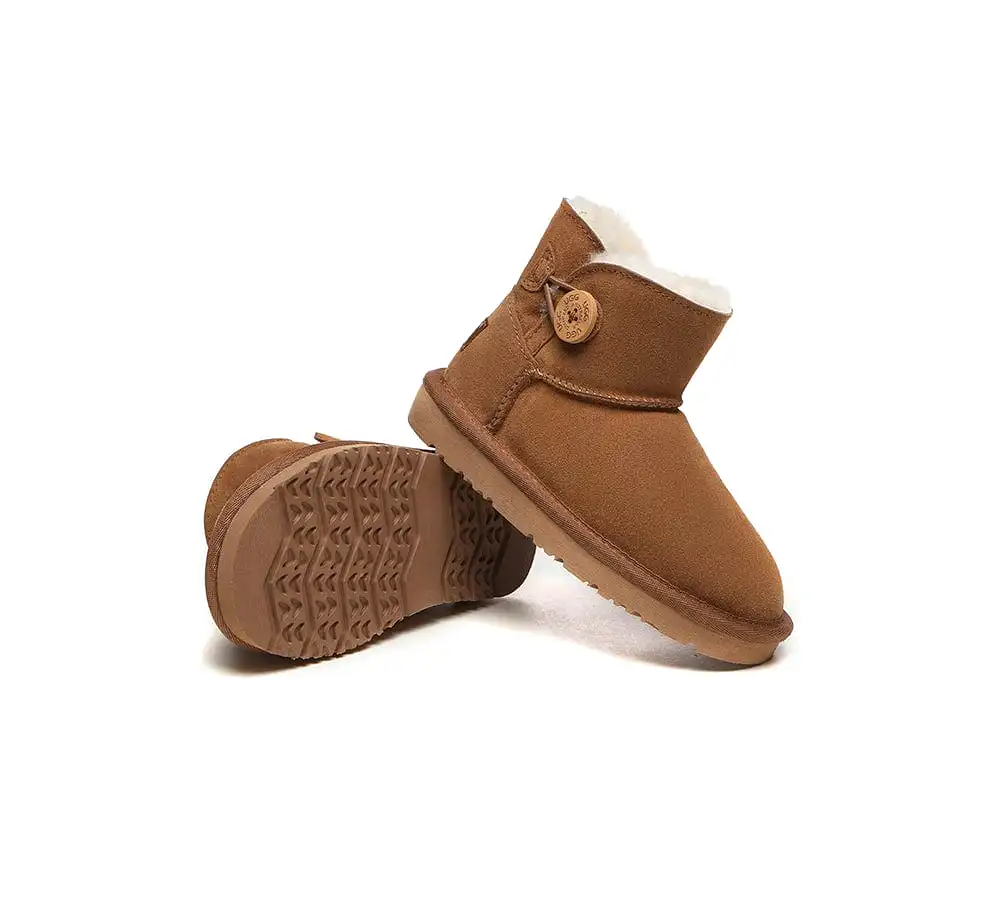 UGG Australian Shepherd Ugg Boots Nolan Kids Mini Button