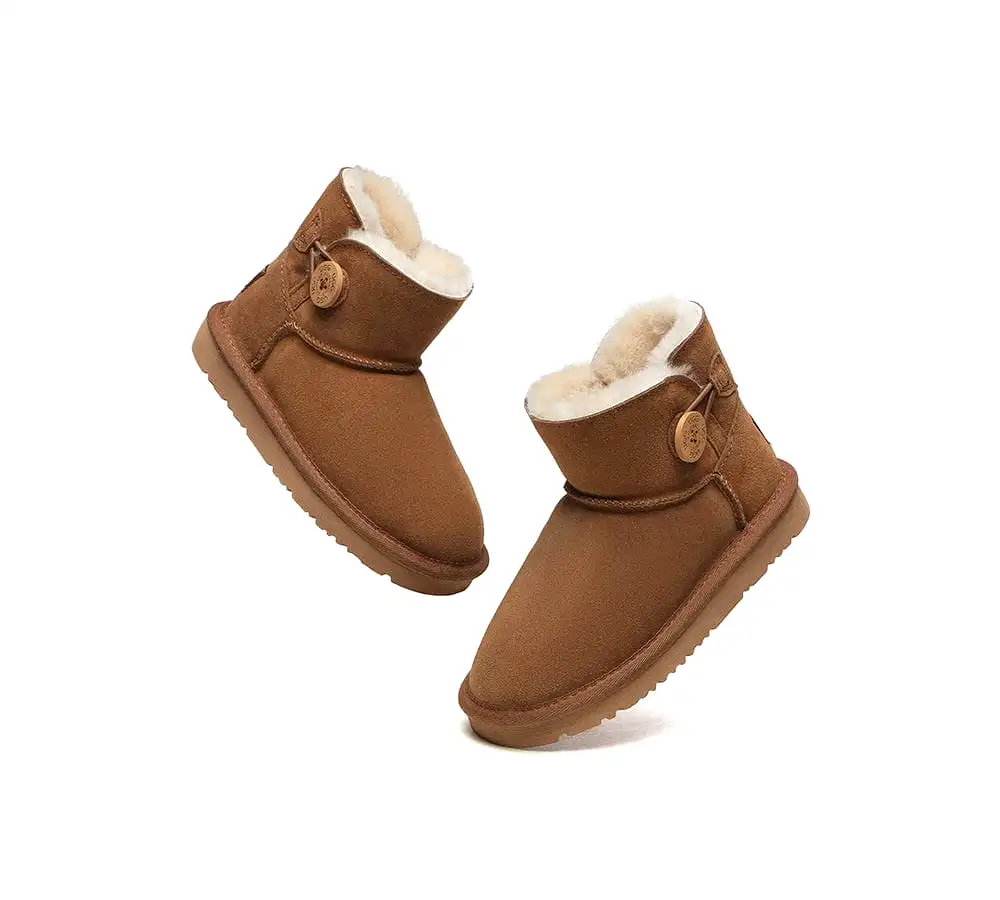 UGG Australian Shepherd Ugg Boots Nolan Kids Mini Button