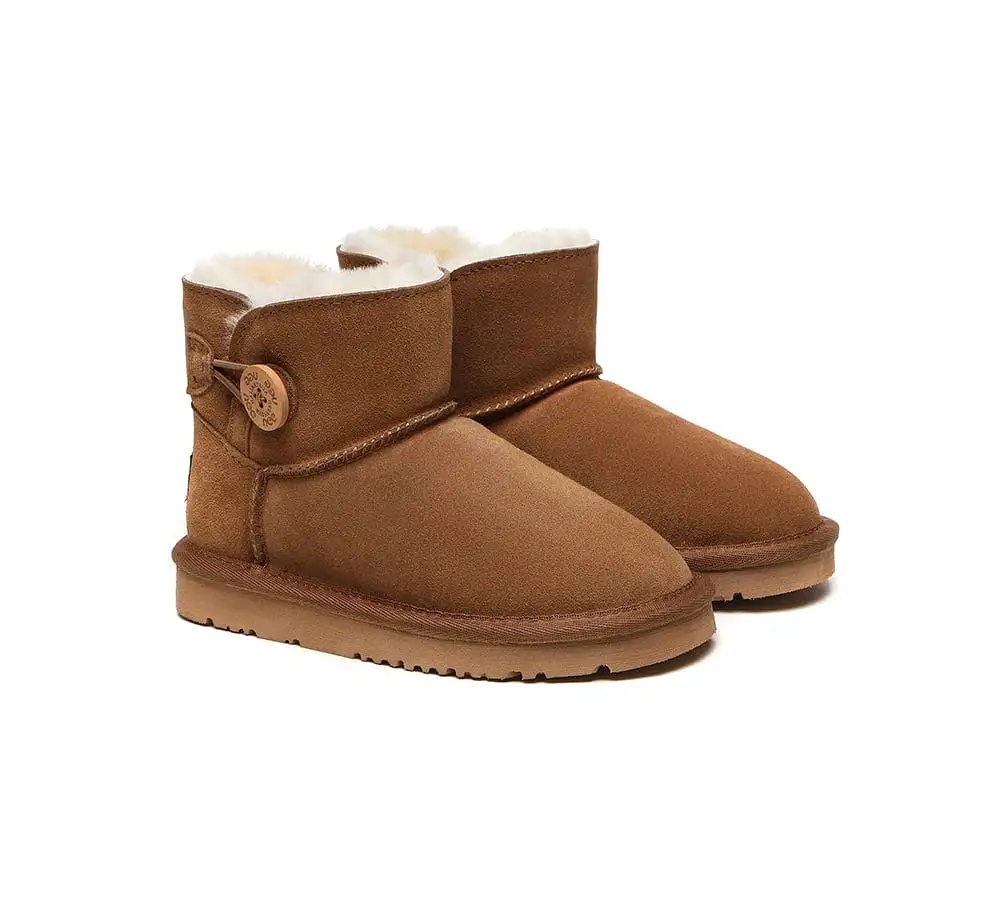 UGG Australian Shepherd Ugg Boots Nolan Kids Mini Button