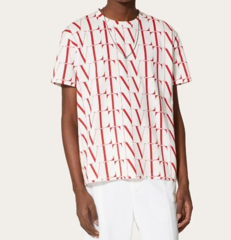 VALENTINO  |Crew Neck Unisex Street Style Cotton Short Sleeves Oversized