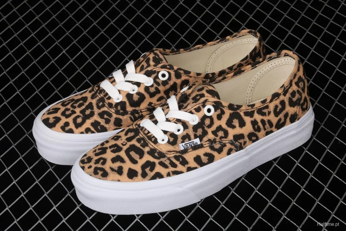 Vans Authentic 2021SS official website limited leopard print low-top casual board shoes VN0AODUNQQ