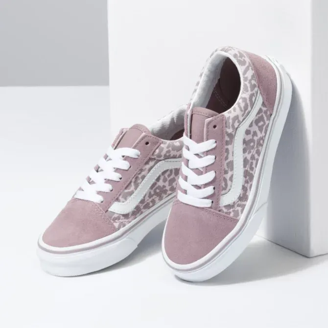 Vans Old Skool Kids Skate Shoes - Orchid Ice/ Purple Dove