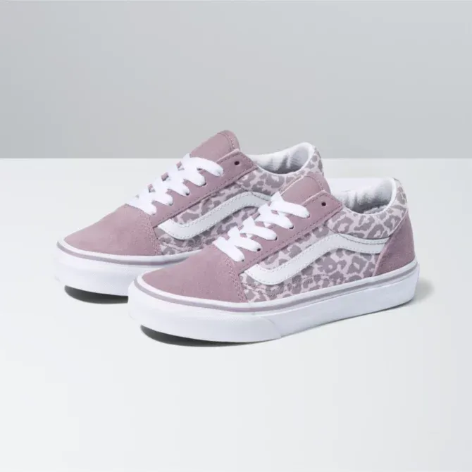 Vans Old Skool Kids Skate Shoes - Orchid Ice/ Purple Dove