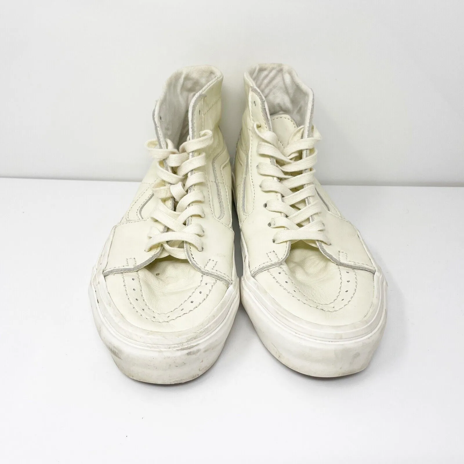 Vans Unisex Sk8 Hi 721356 White Casual Shoes Sneakers Size M 6.5 W 8