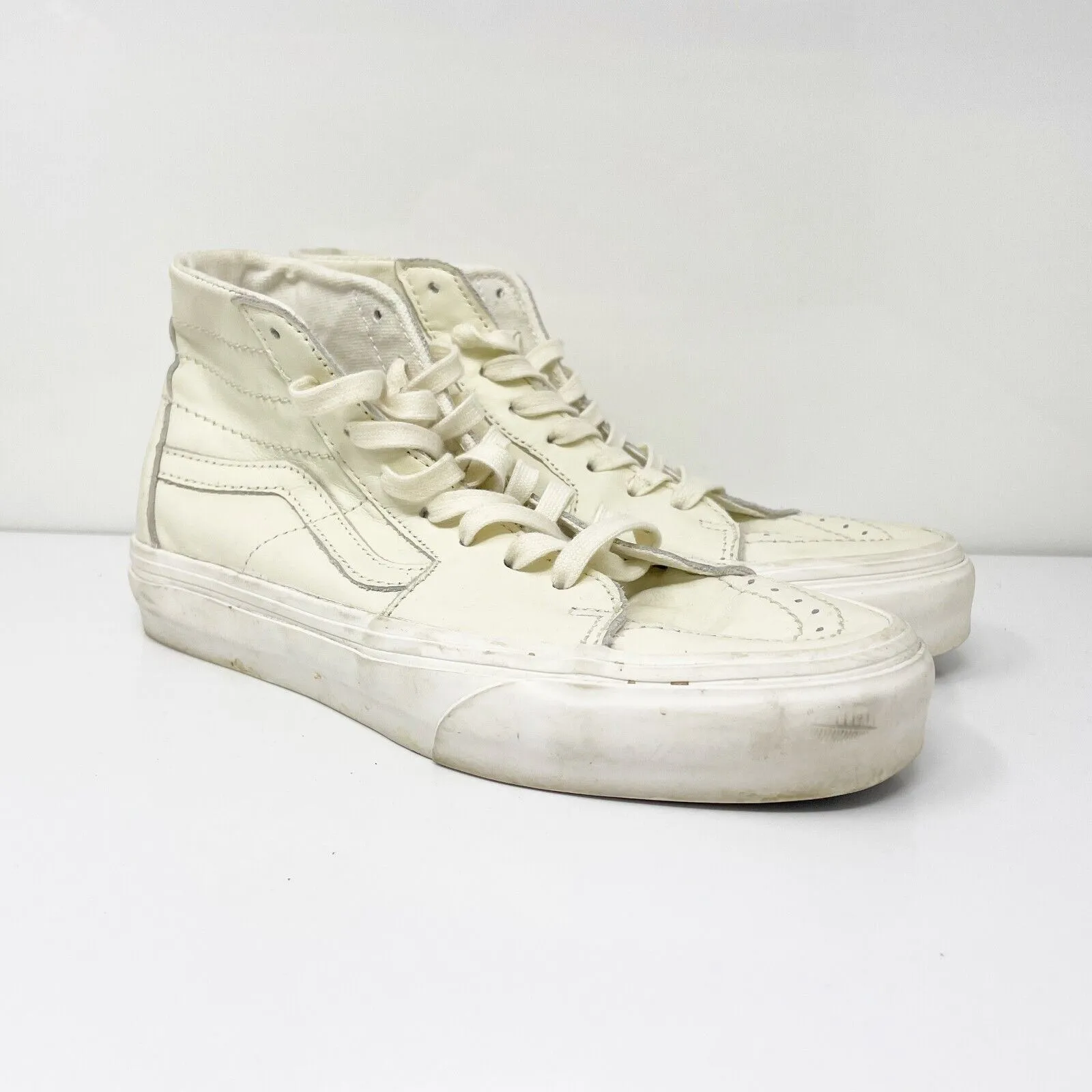 Vans Unisex Sk8 Hi 721356 White Casual Shoes Sneakers Size M 6.5 W 8