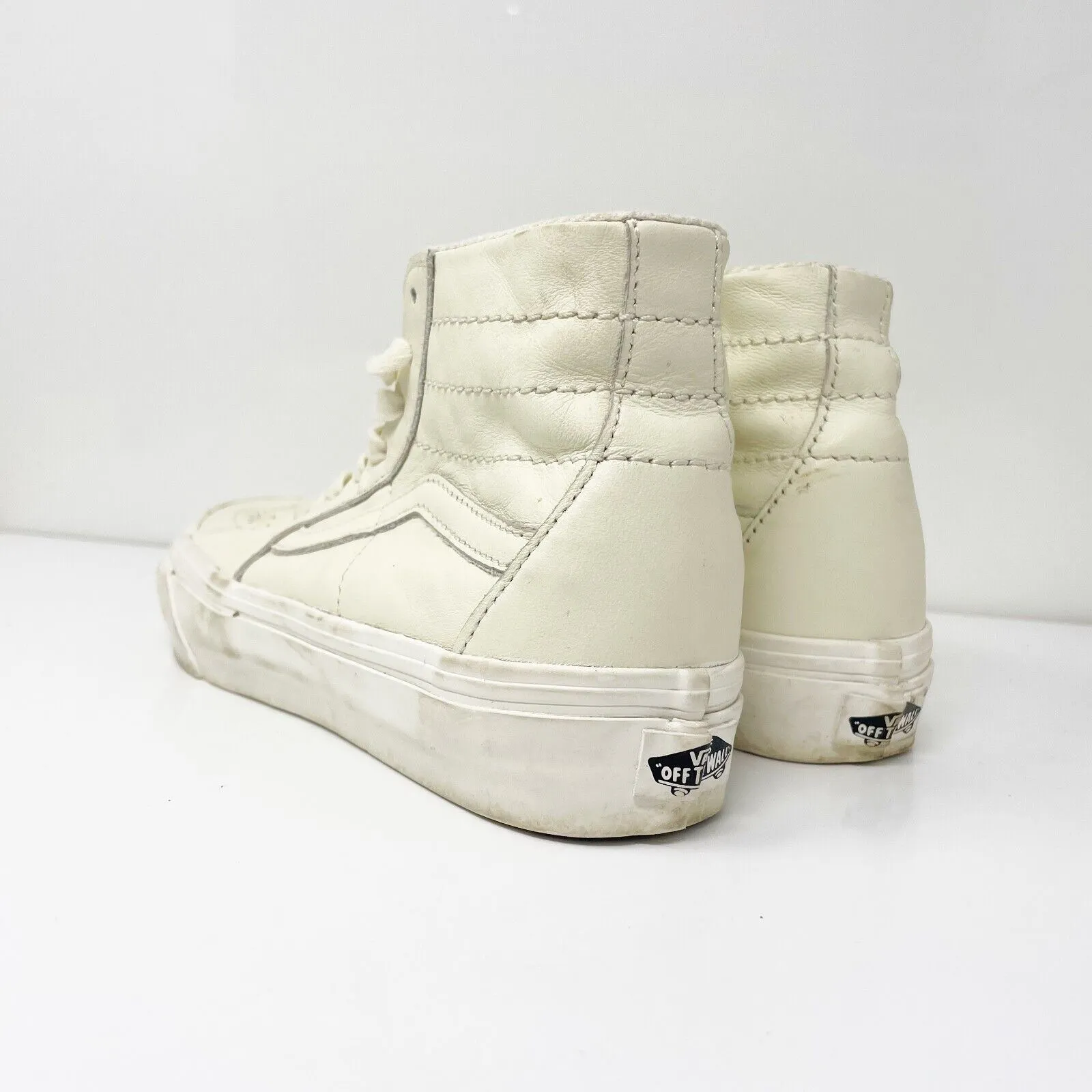 Vans Unisex Sk8 Hi 721356 White Casual Shoes Sneakers Size M 6.5 W 8