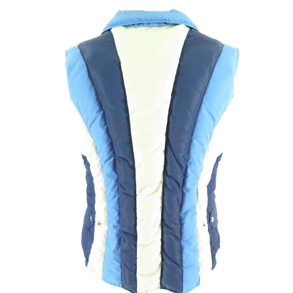 Vintage 80s Skitique Down Puffy Ski Winter Vest Unisex L