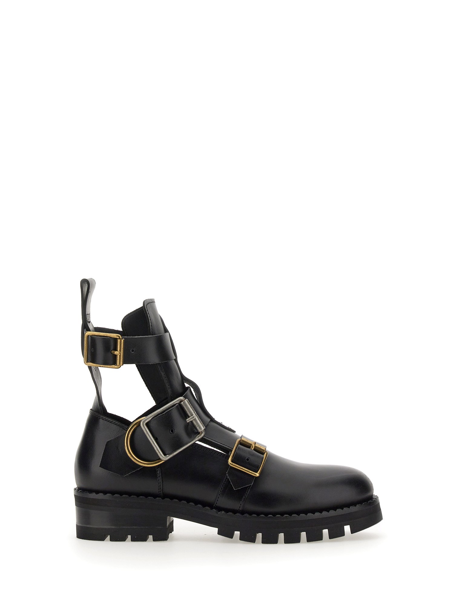 VIVIENNE WESTWOOD    LEATHER BOOT WITH BUCKLE