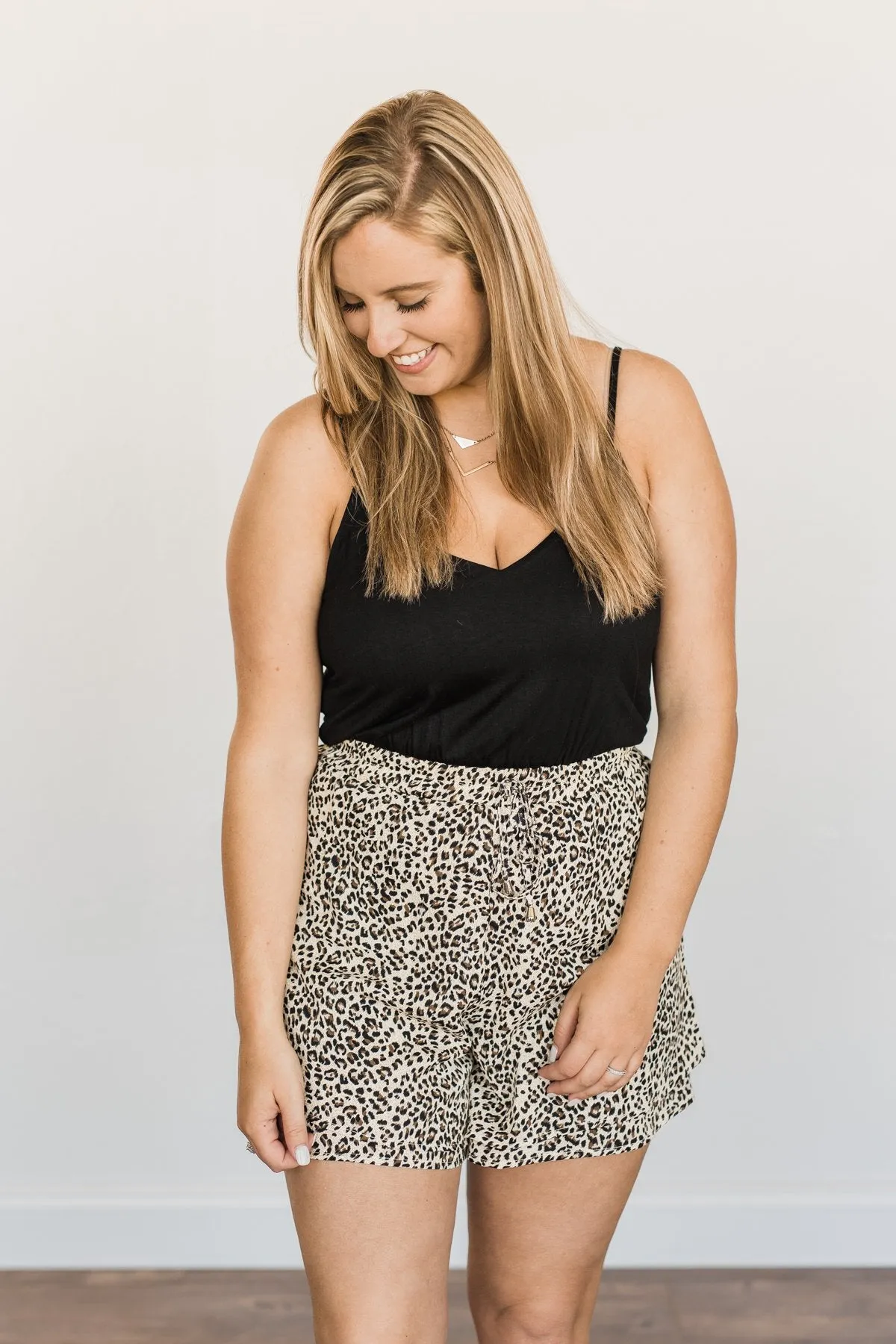 Wander Through The Wild Romper- Black & Natural Leopard