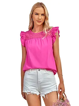 Women Top - Ruffle Sleeves