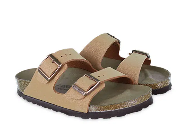 Women’s Birkenstock Arizona Vegan Pecan Burkibuc Regular Sandals