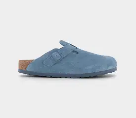 Womens Birkenstock Boston Clogs Elemental Blue