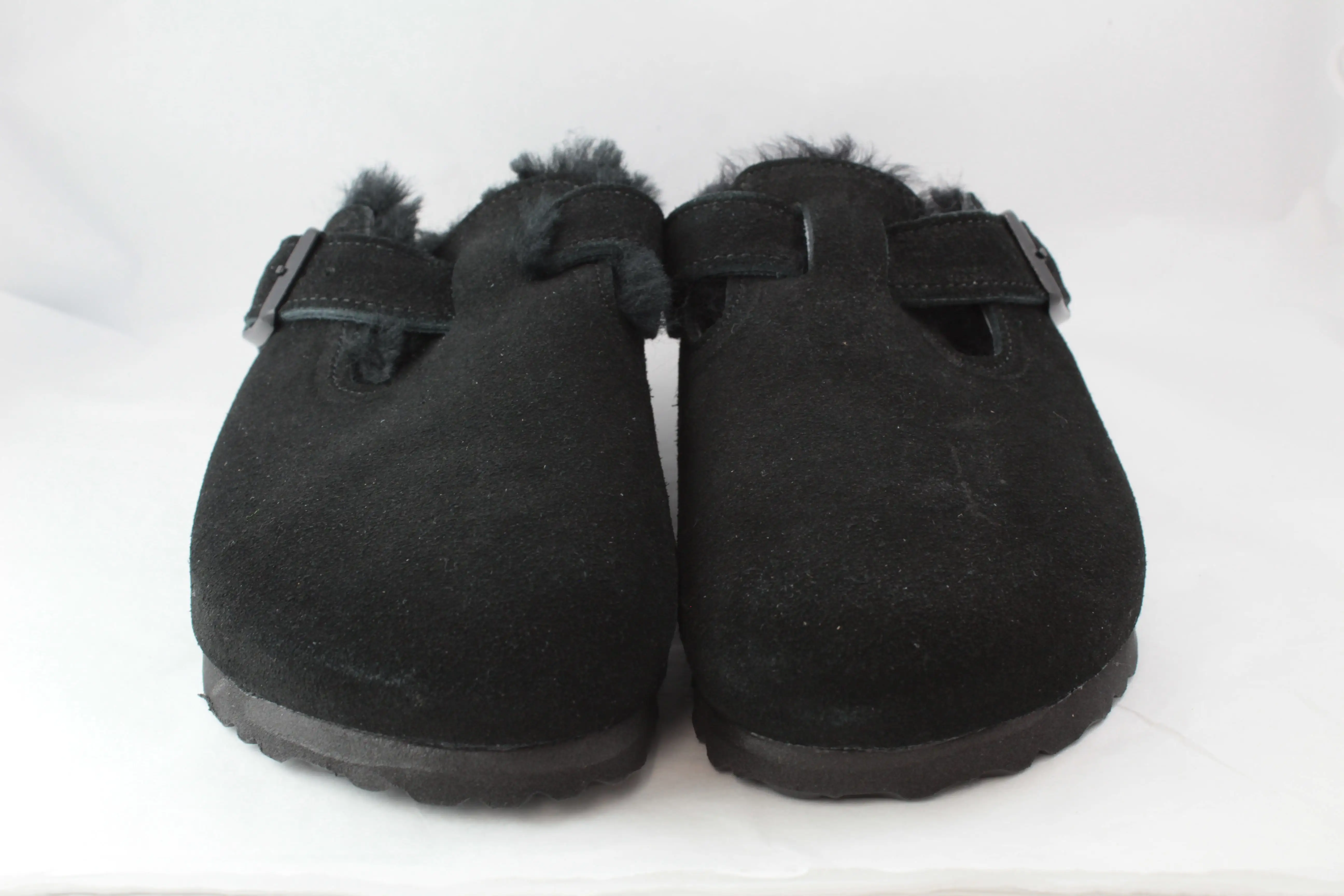 Womens Birkenstock Boston Shearling Black