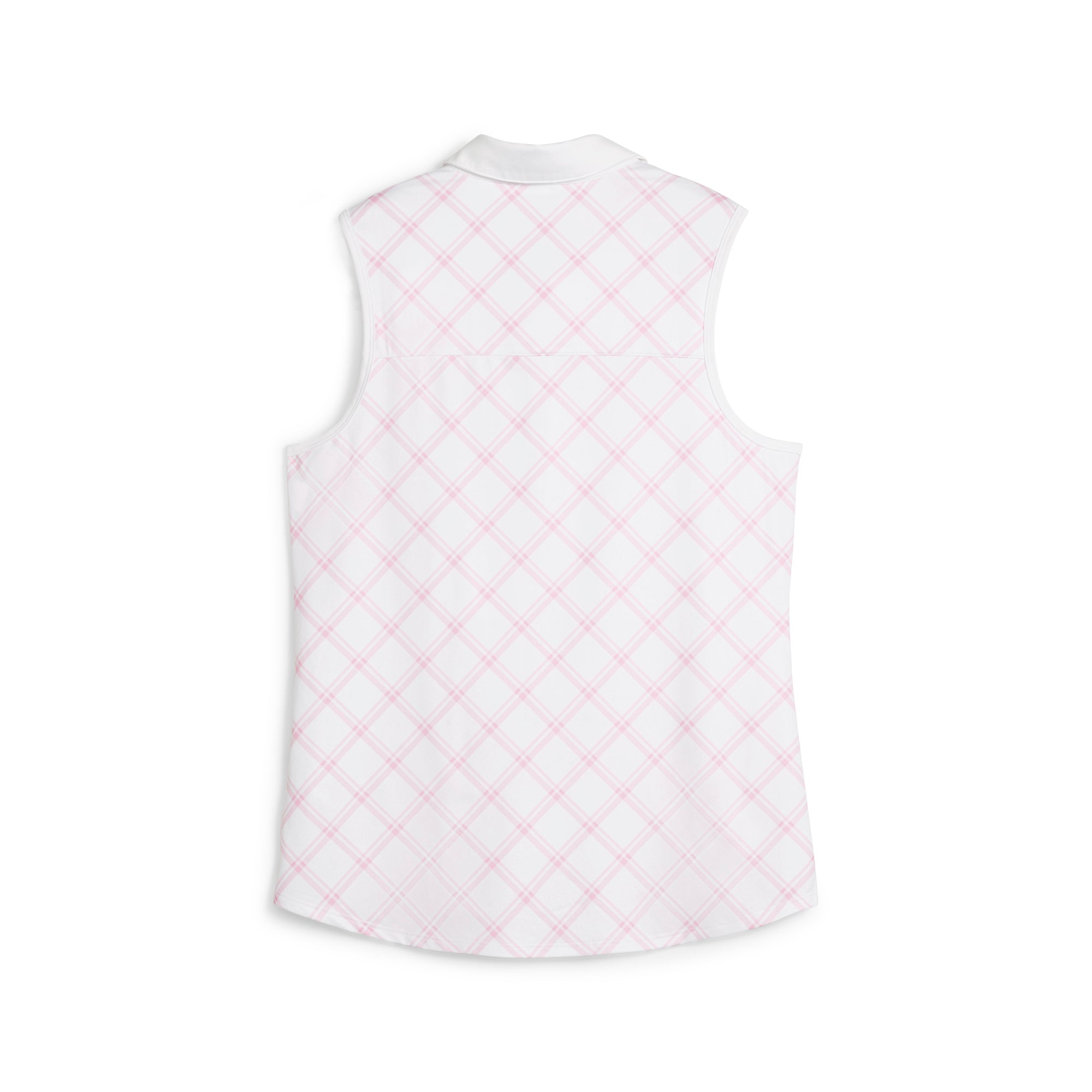 Women's CLOUDSPUN Plaid Sleeveless Golf Polo