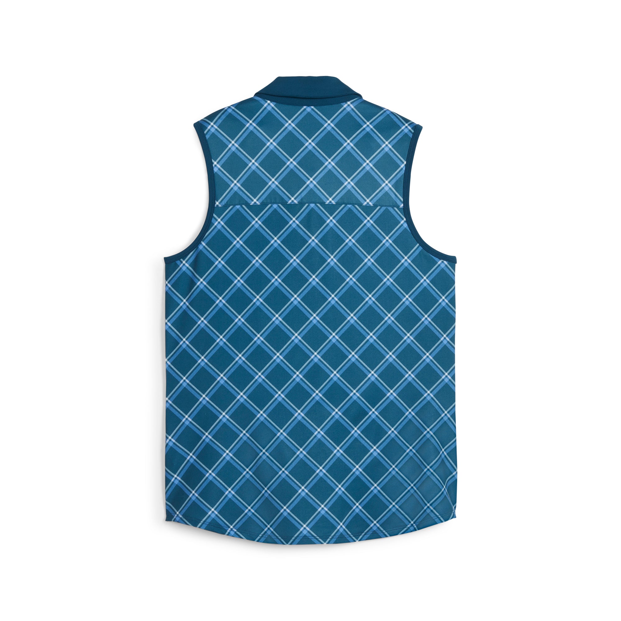 Women's CLOUDSPUN Plaid Sleeveless Golf Polo