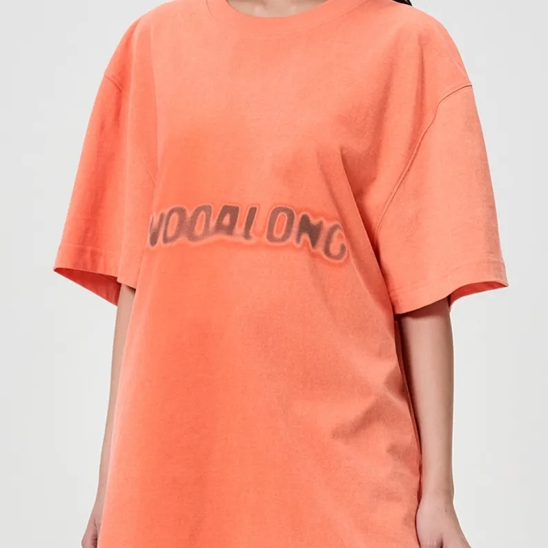 WOOALONG  |Unisex Street Style Plain Cotton Short Sleeves Logo T-Shirts