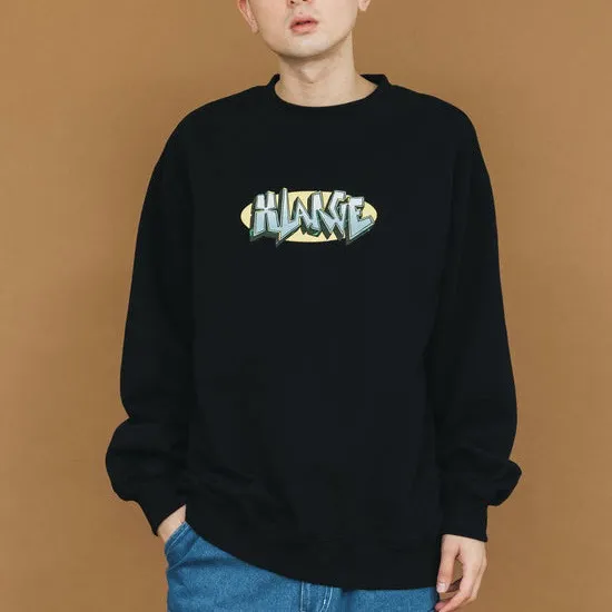 X-Large  |Crew Neck Unisex Sweat Street Style Long Sleeves Cotton